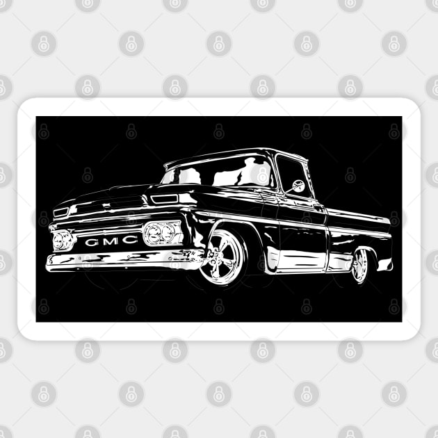 1965 GMC Pickup Sticker by GrizzlyVisionStudio